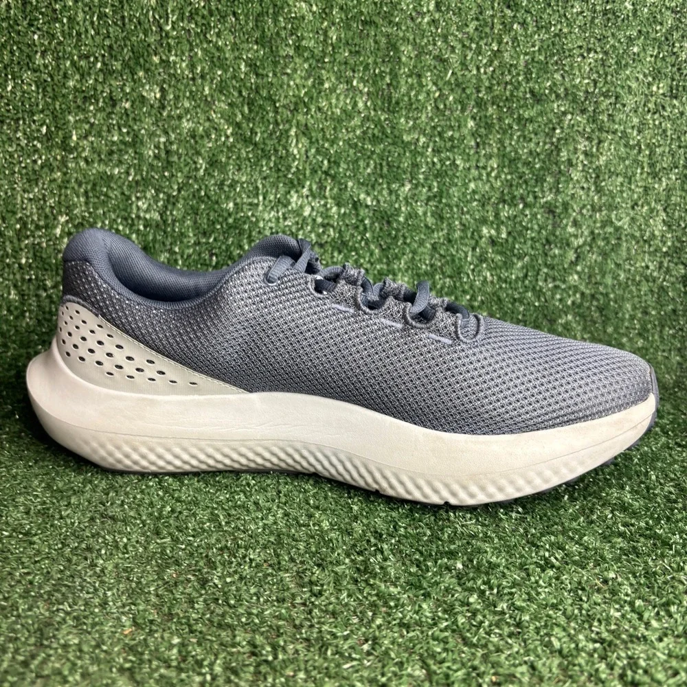 Under Armour Charged Surge 4 Mesh Lightweight Athletic Running Shoes Grey Men 11